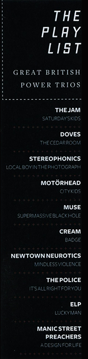 Image of article in Q magazine listing the Newtown Neurotics as one of the Greatest British power trio's